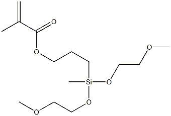 3-[bis(2-methoxyethoxy)methylsilyl]propyl methacrylate Struktur