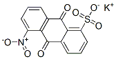 9,10-ジヒドロ-5-ニトロ-9,10-ジオキソ-1-アントラセンスルホン酸カリウム 化学構造式