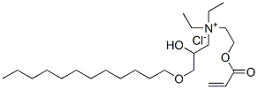 [3-(dodecyloxy)-2-hydroxypropyl]diethyl[2-[(1-oxoallyl)oxy]ethyl]ammonium chloride,93804-70-7,结构式