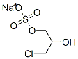 sodium 3-chloro-2-hydroxypropyl sulphate 结构式