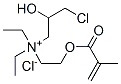 [3-chloro-2-hydroxypropyl]diethyl[2-[(2-methyl-1-oxoallyl)oxy]ethyl]ammonium chloride Struktur