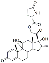 9-fluoro-11beta,17-dihydroxy-16beta-methyl-3,20-dioxopregna-1,4-dien-21-yl 5-oxo-L-prolinate|