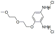 4-[2-(2-メトキシエトキシ)エトキシ]-1,3-ベンゼンジアミン・2塩酸塩 化学構造式