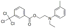 2-[ethyl(3-methylphenyl)amino]ethyl 3-(trichloromethyl)benzoate|
