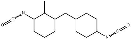 1-isocyanato-3-[(4-isocyanatocyclohexyl)methyl]-2-methylcyclohexane Struktur