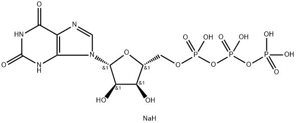 Xanthosine 5'-(tetrahydrogen triphosphate), disodium salt Structure