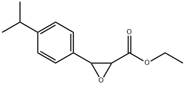 ethyl 3-(p-isopropylphenyl)oxirane-2-carboxylate Struktur
