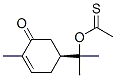 S-[1-methyl-1-(4-methyl-5-oxo-3-cyclohexen-1-yl)ethyl] ethanethioate 结构式