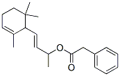 1-methyl-3-(2,6,6-trimethyl-2-cyclohexen-1-yl)allyl phenylacetate 结构式