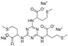 trisodium N,N',N''-1,3,5-triazine-2,4,6-triyl(tris-DL-methionate) 结构式
