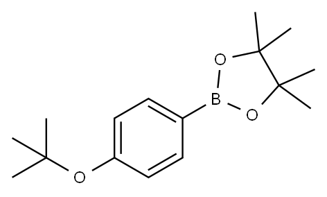 4-TERT-BUTOXYBENZENEBORONIC ACID PINACOLESTER Structure