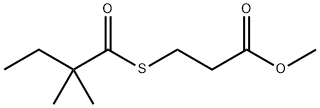 3-[(2,2-Dimethyl-1-oxobutyl)thio]propanoic acid methyl ester Struktur
