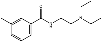 N-[2-(二乙基氨基)乙基]-3-甲基苯甲酰胺 结构式