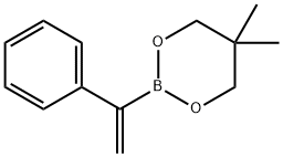 5,5-ジメチル-2-(1-フェニルビニル)-1,3,2-ジオキサボリナン 化学構造式