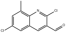 2,6-DICHLORO-8-METHYLQUINOLINE-3-CARBOXALDEHYDE 结构式