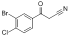BENZENEPROPANENITRILE, 3-BROMO-4-CHLORO-B-OXO- 结构式
