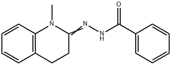 (3,4-Dihydro-1-methyl-2(1H)-quinolyidene)hydrazidebenzoicacid Structure