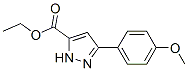 5-(4-METHOXY-PHENYL)-2H-PYRAZOLE-3-CARBOXYLIC ACID ETHYL ESTER Struktur
