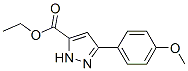 5-(4-METHOXY-PHENYL)-2H-PYRAZOLE-3-CARBOXYLIC ACID ETHYL ESTER Structure