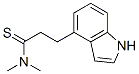 1H-Indole-4-propanethioamide,  N,N-dimethyl- Structure