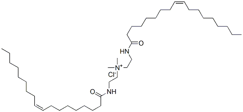 dimethylbis[2-(oleoylamino)ethyl]ammonium chloride Structure