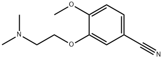 3-[2-(Dimethylamino)ethoxy]-4-methoxybenzonitrile Struktur