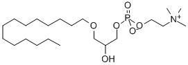 1-O-MYRISTYL-RAC-GLYCERO-3-PHOSPHOCHOLINE 结构式