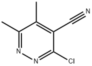 3-CHLORO-5,6-DIMETHYLPYRIDAZINE-4-CARBONITRILE Struktur