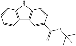 9H-吡啶并[3,4-B]吲哚-3-羧酸叔丁酯, 93835-05-3, 结构式
