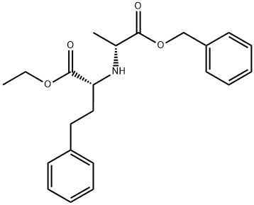 (-)-N-(1-R-Ethoxycarbonxyl-3-phenylpropyl)-D-alanine, Benzyl Ester Struktur