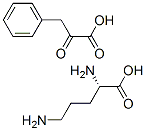 L-ornithine (alpha-oxobenzenepropionate) 结构式