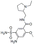 (+)-4-amino-5-(aminosulphonyl)-N-[(1-ethyl-2-pyrrolidinyl)methyl]-2-methoxybenzamide 结构式