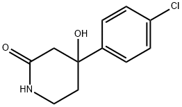 4-(4-chlorophenyl)-4-hydroxypiperidin-2-one 结构式