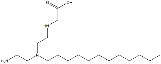 N-[2-[(2-aminoethyl)dodecylamino]ethyl]glycine Structure
