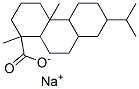 sodium tetradecahydro-7-isopropyl-1,4a-dimethylphenanthren-1-carboxylate Struktur