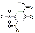 methyl 5-(chlorosulphonyl)-4-nitro-o-anisic Struktur