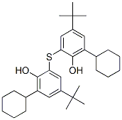 2,2'-thiobis[4-tert-butyl-6-cyclohexylphenol] 结构式