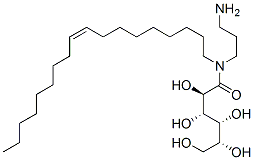 N-(3-アミノプロピル)-N-[(Z)-9-オクタデセニル]-D-グルコンアミド 化学構造式