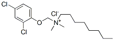 [(2,4-dichlorophenoxy)methyl]dimethyloctylammonium chloride Structure