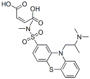 10-[2-(dimethylamino)propyl]-N,N-dimethyl-10H-phenothiazine-2-sulphonamide maleate 结构式