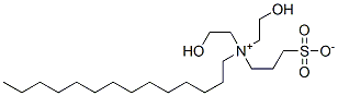bis(2-hydroxyethyl)(3-sulphonatopropyl)tetradecylammonium  Structure