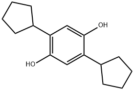 2,5-dicyclopentylhydroquinone Structure