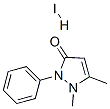 1,2-dihydro-1,5-dimethyl-2-phenyl-3H-pyrazol-3-one monohydroiodide Struktur
