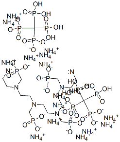 hexadecaammonium [[3,6,9,12-tetrakis(phosphonatomethyl)-3,6,9,12-tetraazatetradecane-1,14-diyl]bis[nitrilobis(methylene)]]tetrakisphosphonate Struktur