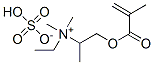 methyl 2-[(2-methyl-1-oxoallyl)oxy]-1-methylethyltrimethylammonium sulphate 结构式