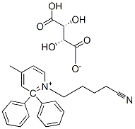 1-(4-cyanobutyl)-gamma-methyl-alpha,alpha-diphenylpyridinium hydrogen [R-(R*,R*)]-tartrate Structure