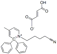 1-(4-cyanobutyl)-gamma-methyl-alpha,alpha-diphenylpyridinium hydrogen fumarate Structure
