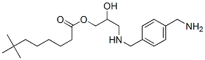 3-[[[4-(aminomethyl)phenyl]methyl]amino]-2-hydroxypropyl neodecanoate Structure