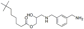 3-[[[3-(aminomethyl)phenyl]methyl]amino]-2-hydroxypropyl neodecanoate 结构式
