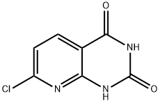 7-クロロピリド[2,3-D]ピリミジン-2,4-ジオール 化学構造式